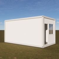 Maison préfabriquée économique de 20 pieds, conteneur de camping détachable, mini-maison portable pour réfugiés, maison mobile