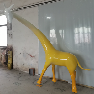 Tùy Chỉnh Sợi Thủy Tinh Con Hươu Cao Cổ Điêu Khắc Cuộc Sống Kích Thước Nhựa Động Vật Bức Tượng Cho Trang Trí Ngoài Trời - Product Image 3