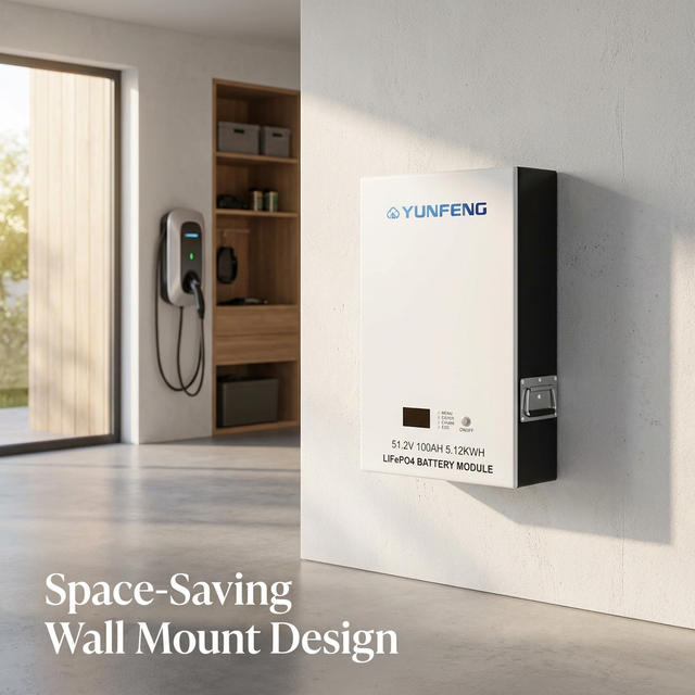 Home Energy Storage Battery 100Ah Lifepo4 Battery 48V 51.2V 10kWh Solar Lithium Battery with Smart WiFi for Home Storage System