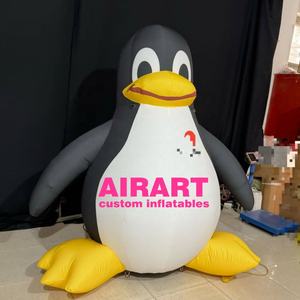 Pingüino inflable bonito Popular de 2 metros de altura para decoración de eventos de <span class=keywords><strong>Ocean</strong></span> Park pingüino personalizable con logotipo - Product Image 2
