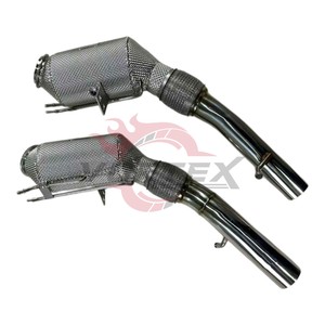 Vortex <b>Universal</b> High Flow Stainless Steel 1.5mm Thick Mirror Polished Exhaust Downpipes for Maserati Gran Turismo 24-Month - Product Image 3