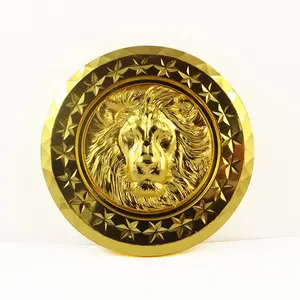 Customized 3D zinc alloy brass metal enamel antique gold challenge coin