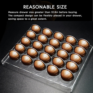AM Store ที่วางแคปซูลกาแฟอะคริลิคใส,ที่ใส่กาแฟแบบที่วางแบบวาไลน์ - Product Image 5