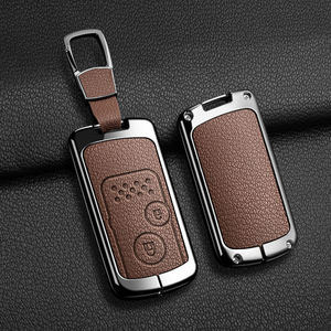 Étui de protection pour clé de voiture Honda Fit Jazz Shuttle GP2 Spada StepWgn RG1 Freed Spike Ge6 en alliage de zinc et cuir, porte-clés télécommande - Product Image 5