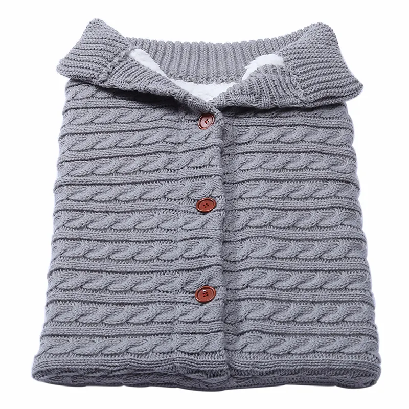 कस्टम शीतकालीन नया डिजाइन गर्म सांस लेने योग्य बटन नवजात नींद बैग कार्बनिक कपास बेबी ऊन नींद बैग