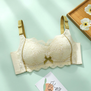 Sujetadores de encaje sin costuras para mujer, ropa interior inalámbrica, copa D, Bralette sin aros, cómoda, de una pieza, 0393 - Product Image 3