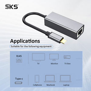 Adaptateur Ethernet Gigabit Type-C RJ45 10/100/1000Mbps USB 3.1 avec puce RTL8153 en alliage d'aluminium pour MacBook/Dell XPS/Windows/<span class=keywords><strong>Mac</strong></span> OS - Product Image 2