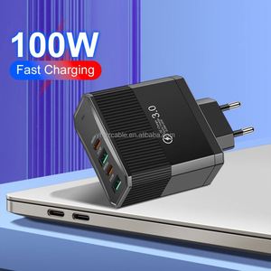 4-in-1 2USB <b>C</b> with 2USB Multi Port Charger <b>TYPE</b> <b>C</b> PD3.0 Travel Wall Charging Smartphone Universal <b>Adapter</b> - Product Image 3