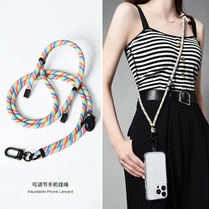 2023 Adjustable Crossbody Neck Strap ether Patch Mobile Cell Phone Lanyard For All Iphone Smartphone