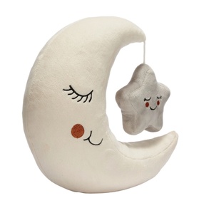 TOPLITHE Juguete De Peluche De Luna, Almohada Abrazable con Forma De Luna De Dibujos Animados Peluche Esponjoso for Niños Y Niñas Regalo De Siesta Decoración del Hogar(Color:Yellow,Size:30CM/11.8IN