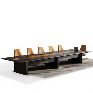 Mesa <span class=keywords><strong>de</strong></span> Conferencias Grande, Moderna, para Sala <span class=keywords><strong>de</strong></span> Reuniones, Escritorio <span class=keywords><strong>de</strong></span> Oficina, Minimalista, <span class=keywords><strong>de</strong></span> Lujo, Rectangular Larga, <span class=keywords><strong>de</strong></span> Alta Gama, para Negociaciones - Product Image 6