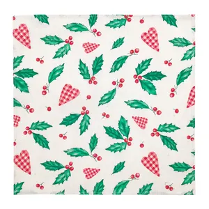 Noël numérique Machine décorative cuisine serviettes en tissu impression serviette Polyester coton lavable 46x46cm carré fait main
