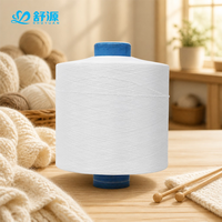 Fil recouvert de spandex hautement élastique 150D/48F, fil recouvert de polyester 40D pour machine à tricoter des chaussettes, vente en gros