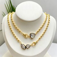 Collier pendentif en cristal de zircon CZ D1042, collier à perles pour femmes, vente en gros