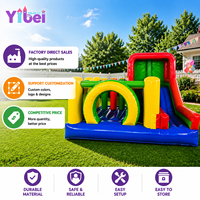 Yibei Entertainment Château Gonflable Durable avec Toboggan pour Fêtes et Événements, Trampoline Gonflable à Louer, Vente Chaude