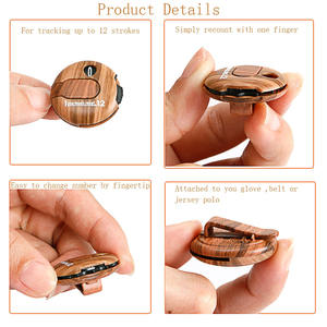 ที่หนีบหมวกกอล์ฟสุดหรูแบบใหม่ พร้อมที่นับคะแนน ที่ใส่ดินสอ น้ำหนักเบา พกพาสะดวก ทนทาน เป็นมิตรกับสิ่งแวดล้อม ผลิตจากวัสดุ ABS ลายไม้ - Product Image 3