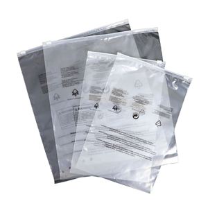 Sacs en plastique à fermeture éclair givrés personnalisés, résistants à l'humidité, pour l'emballage de t-shirts, de chaussures et de vêtements, avec logo imprimé - Product Image 1
