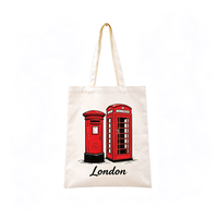 Sac en toile de coton avec logo personnalisé, design britannique Big Ben Booth, mini sac fourre-tout en toile
