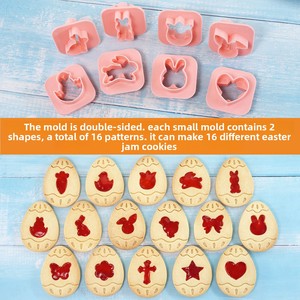 Moules à biscuits œufs de Pâques, <span class=keywords><strong>emporte</strong></span>-pièces, moules à gâteaux, moules à biscuits fourrés à la crème et à la <span class=keywords><strong>confiture</strong></span>, emballage en boîte - Product Image 2