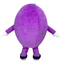 Efun 2M 2.6M Professionele Custom Opblaasbare Paarse Druif Mascotte Kostuum Cartoon Fruit Karakter Mascotte Kostuum Te Koop