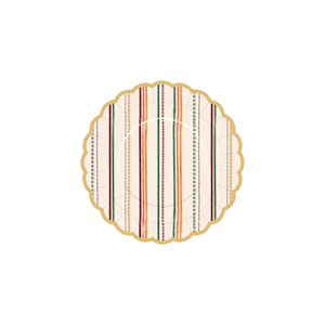 Platos Desechables de Papel con Lazo Ondulado Marrón Claro DAMAI, Artículos para Fiestas de Cumpleaños - Product Image 4