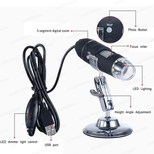 1600X Microscopio <span class=keywords><strong>digital</strong></span> 8LED Lupa de mano industrial para exteriores Lupa de belleza Microscopio electrónico USB - Product Image 2