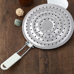 Ustensiles de cuisine écumoire anneau de flamme plaque de mijotage acier inoxydable poignée pliable gril à <span class=keywords><strong>gaz</strong></span> <span class=keywords><strong>diffuseur</strong></span> de chaleur - Product Image 4