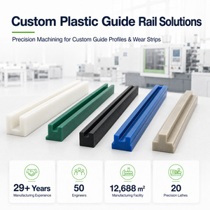 Rails de guidage résistants à l'usure Enziner UHMWOR PA6, glissières en plastique usinées sur mesure pour équipements de convoyage - Product Image 5