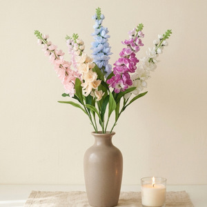 Flores Artificiales de Larkspur Xinchengzhi de 30cm-100cm para Decoración de Jarrones en Hogar, Bodas y Hoteles - Product Image 3