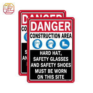 <span class=keywords><strong>Panneau</strong></span> d'avertissement réfléchissant de 10*14 pouces, utilisé comme <span class=keywords><strong>panneau</strong></span> d'avertissement pour les travailleurs de la construction dans les zones dangereuses - Product Image 1