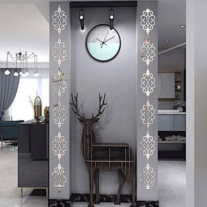 10PCS 3D <b>Acrylic</b> Hollow Reflective <b>Mirror</b> Wall Stickers DIY Decals Self Adhesive Room Wall Decor - Product Image 6