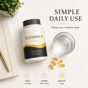 Vitamine E Naturelle Pure en Gros 400 UI Extrait Supplémentaire Tocotriénols 300 mg Antioxydant Adulte Gélules Souples 60 Unités Support ODM/OEM - Product Image 4