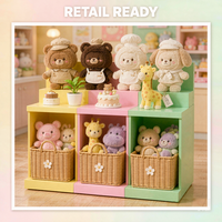 Jouets en peluche alimentaires personnalisés OEM ODM, modèles Bubble Tea, Chat, Biscuit, Croissant, vente en gros, cadeau mignon