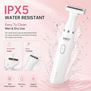 Kit de toilettage corporel pour femmes MRY 6 en 1, 90g, rasoir léger pour femmes, tondeuse à sourcils, tondeuse à <span class=keywords><strong>poils</strong></span> <span class=keywords><strong>du</strong></span> <span class=keywords><strong>nez</strong></span>, rechargeable, IPX5, OEM ODM - Product Image 3