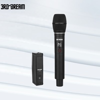 Microphone dynamique cardioïde sans fil professionnel pour conférence et karaoké, avec suppression du bruit, segment U, FM, universel pour la maison, ensemble de mousse