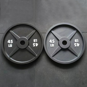 Venta al por mayor Fitness gimnasio hierro fundido pintura peso placa libras levantamiento de pesas hierro fundido peso estándar placas - Product Image 6