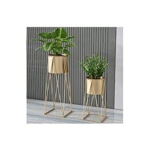Living Room Wheelbarrow Flower Pot <b>Stand</b> White Powder Coated Handcraft Planters And Flower Pots With Rack - Product Image 4