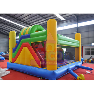 <span class=keywords><strong>Casa</strong></span> Gonfiabile Gigante a Forma di Clown con Scivolo Arcobaleno per Eventi Circensi e Celebrazioni Scolastiche di Carnevale - Product Image 4