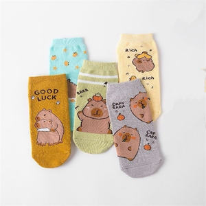 HY2 2025 nuevos calcetines de carpincho de dibujos animados de Anime calcetines de algodón PARA NIÑOS Calcetines <span class=keywords><strong>poco</strong></span> profundos - Product Image 3