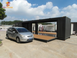 Récipient étendu Cabine modulaire préfabriquée <span class=keywords><strong>de</strong></span> luxe mobile Magasin d'alimentation Loisirs temporaires Affaires Comptoir <span class=keywords><strong>de</strong></span> bar <span class=keywords><strong>de</strong></span> fête en plein air - Product Image 3