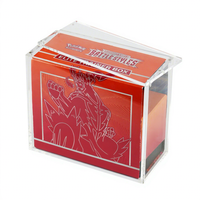 Boîte à cartes en acrylique UV ETB haute transparence pour le rangement et la protection des cartes de collection - Vente flash
