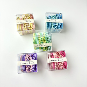 Summer Dream Hair Ties Nylon Solid Color High Elasticity Casual Headdress <b>Combination</b> Large <b>Square</b> Box - Product Image 3