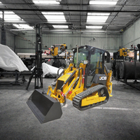 Chargeuse compacte sur chenilles JieLi 4x4 articulée avec système de fixation rapide, moteur 13,5 CV PLC et roulements Changjiang