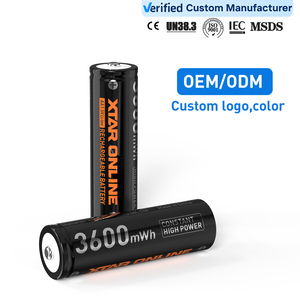 Batteries XTAR Noir Orange Logo OEM Haute Puissance 2.5A Constant <span class=keywords><strong>Rechargeable</strong></span> État Solide 1.5V <span class=keywords><strong>AA</strong></span> 3600mWh Certifiées CE 1200 Cycles - Product Image 1