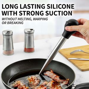<span class=keywords><strong>Zulay</strong></span> Kitchen Jeringa de Acero Inoxidable para Desgrasado de Pavo, de Grado Alimenticio, con Bulbo de Succión de Silicona, Tamaño Grande, 2 Piezas Desmontables - Product Image 6