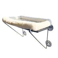 Hamac de fenêtre pour chat sans fil, moderne, écologique, pliable, avec tapis et 4 ventouses