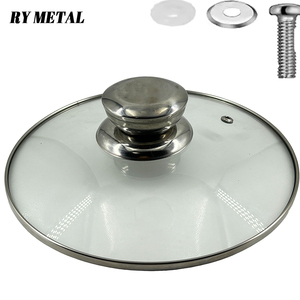 OEM tùy chỉnh nồi nắp xử lý thép không gỉ chống ăn mòn kính nắp knobs xử lý cho chậu và chảo - Product Image 5