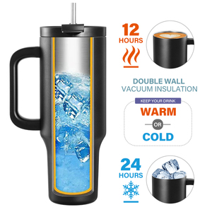Vaso de 40oz sin BPA con asa, tapa de sorbo de paja 2 en 1, taza de café de viaje de acero inoxidable aislada, regalo de vacaciones <span class=keywords><strong>para</strong></span> mujeres y <span class=keywords><strong>hombres</strong></span> - Product Image 6