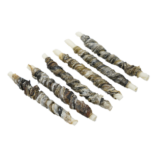 חטיף כלבים בריא אורגני ללא הנדסה גנטית, רצועות תזונתיות, עוגיות עטופות בקר ועוף עשירות בחלבון גולמי, סיטונאי - Product Image 3