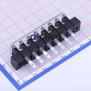 KF28HM-7.62-7P Barrier Terminal Block Through hole Component (THT),P=7.62mm Connector With Cover Plate 7.62mm 1x7P Straight Pin - Product Image 2